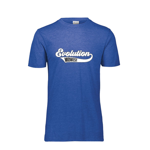 [FTSCUBRY-YS-LOGO2] Decker Youth Tri-Blend T-Shirt - Short Sleeve (Youth S, Royal, Logo 2)