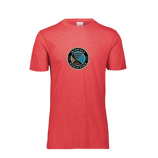 [FTSCUBRD-YS-LOGO3] Decker Youth Tri-Blend T-Shirt - Short Sleeve (Youth S, Red, Logo 3)