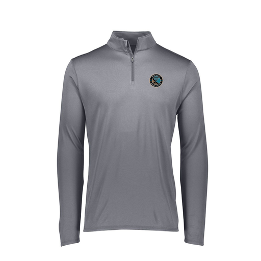 [FTLQFLGY-FAXS-LOGO3] Decker Women's Flex-Lite 1/4 Zip Shirt (Female Adult XS, Gray, Logo 3)