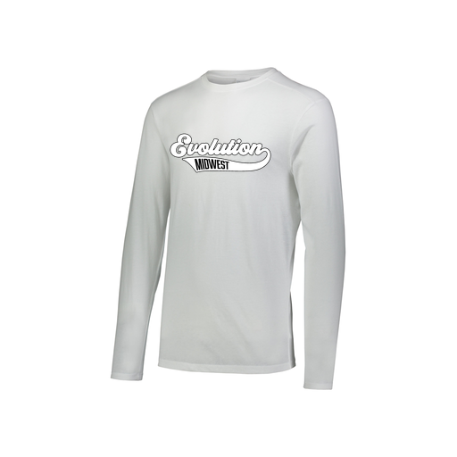 [FTLCUBWH-YS-LOGO2] Decker Youth Tri-Blend T-Shirt - Long Sleeve (Youth S, White, Logo 2)