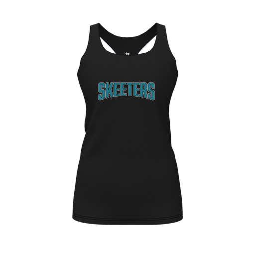 [FT0TRBBK-FYS-LOGO1] Decker Racerback Tank Top (Female Youth S, Black, Logo 1)