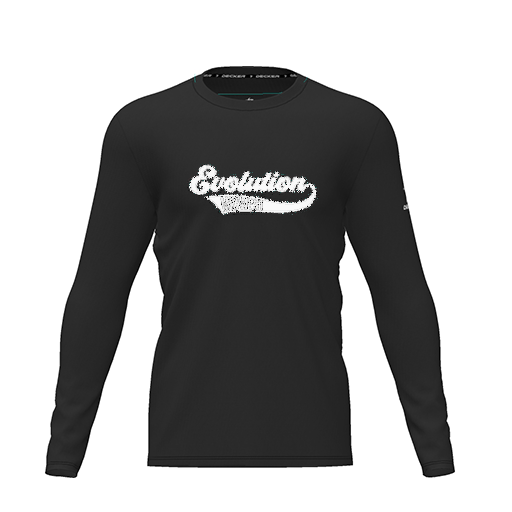 [CUS-DRIF-TEES-PER-CNK-LSL-BLK-YXS-LOGO2] Dri Fit Performance T-Shirt (Youth XS, Black, Logo 2, Long Sleeve)