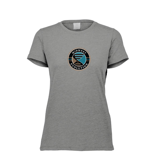 [FTSCUBGY-FAXS-LOGO3] Decker Women's Tri-Blend T-Shirt - Short Sleeve (Female Adult XS, Gray, Logo 3)
