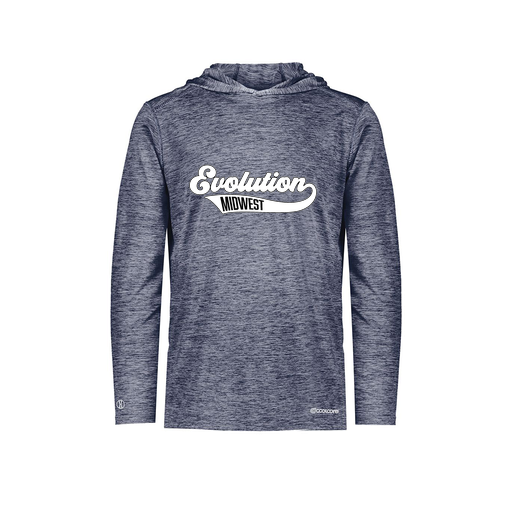 [FOLHCGNV-AS-LOGO2] Decker Men's Charge Hoodie (Adult S, Navy, Logo 2)