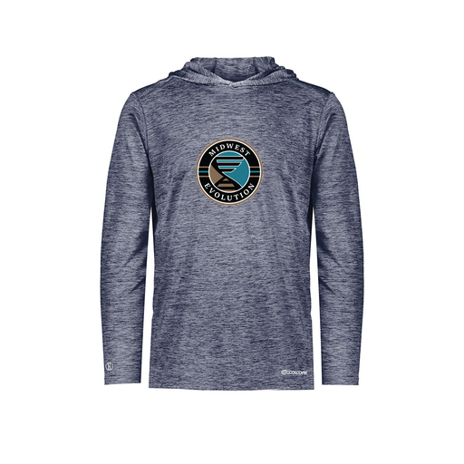 [FOLHCGNV-AS-LOGO3] Decker Men's Charge Hoodie (Adult S, Navy, Logo 3)