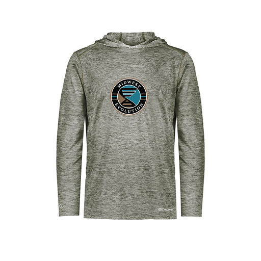 [FOLHCGGY-AS-LOGO3] Decker Men's Charge Hoodie (Adult S, Gray, Logo 3)