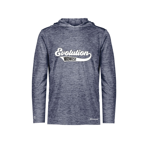 [FOLHCGNV-YS-LOGO2] Decker Youth Charge Hoodie (Youth S, Navy, Logo 2)