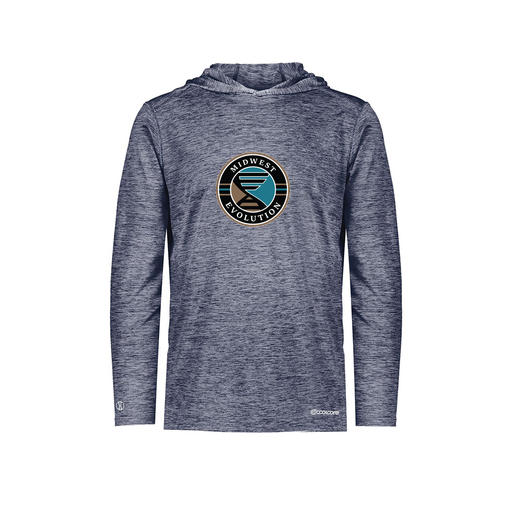 [FOLHCGNV-YS-LOGO3] Decker Youth Charge Hoodie (Youth S, Navy, Logo 3)