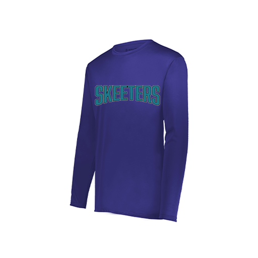 [222822.747.XS-LOGO1] Men's LS Smooth Sport Shirt (Adult XS, Purple, Logo 1)