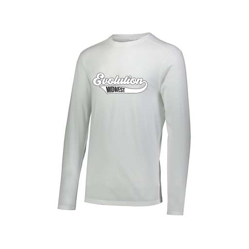 [FTLCUBWH-AXS-LOGO2] Decker Men's Tri-Blend T-Shirt - Long Sleeve (Adult XS, White, Logo 2)
