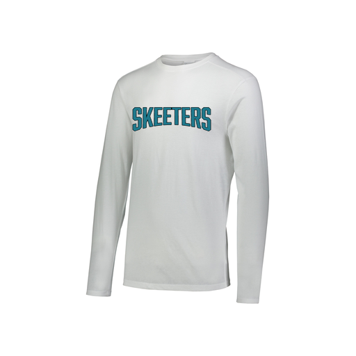 [3076.005.S-LOGO1] Youth LS Ultra-blend T-Shirt (Youth S, White, Logo 1)