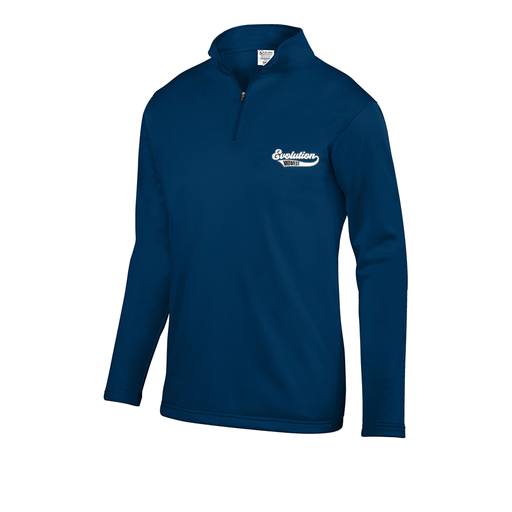 [FOLQFFNV-YS-LOGO2] Decker Youth FlexFleece 1/4 Zip (Youth S, Navy, Logo 2)