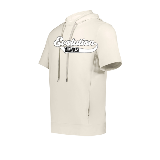 [222605-WHT-YS-LOGO2] YOUTH VENTURA SOFT KNIT SHORT SLEEVE HOODIE (Youth S, White, Logo 2)