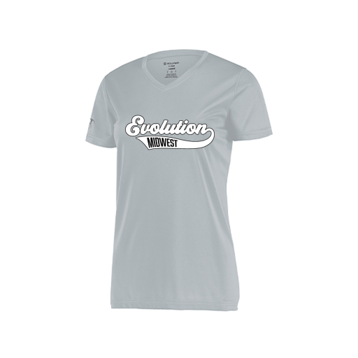 [222820.099.S-LOGO2] Ladies Movement Dri Fit Shirt (Female Adult S, Silver, Logo 2)