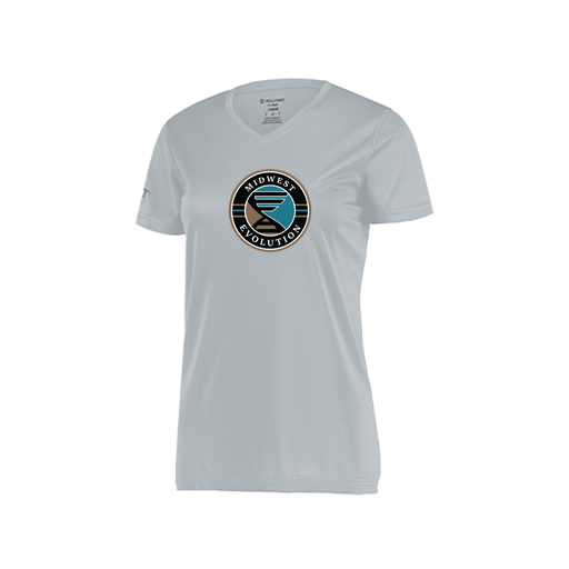[222820.099.S-LOGO3] Ladies Movement Dri Fit Shirt (Female Adult S, Silver, Logo 3)
