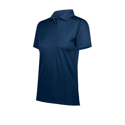 [222768.065.XS-LOGO4] Ladies Prism Polo (Female Adult XS, Navy, Logo 4)